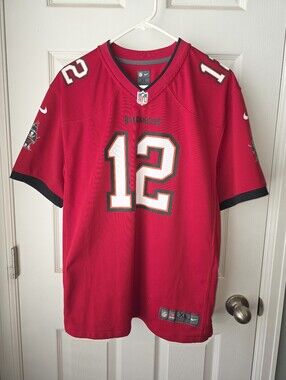 Tom Brady #12 Tampa Bay Buccaneers Men's SizeXL Red Jersey Nike On Field NFL